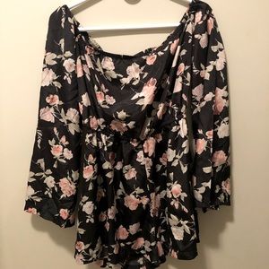Tobi floral print romper